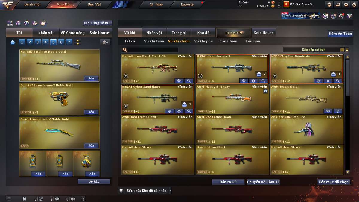 shop acc cf uy tin gia re